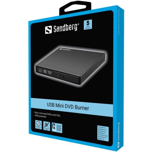 USB DVD-RW SATA Sandberg mini 133-66 slika 2