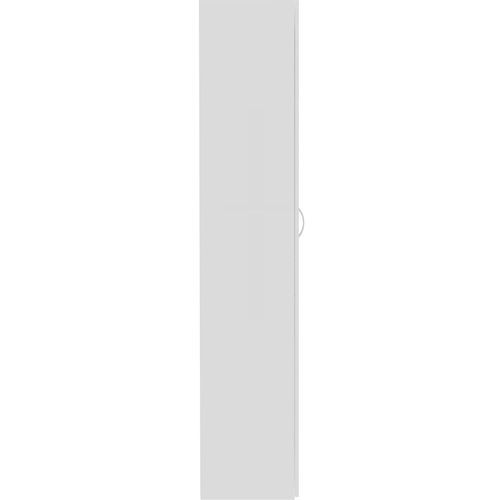 Ormarić za pohranu visoki sjaj bijeli 80x35,5x180 cm od iverice slika 24