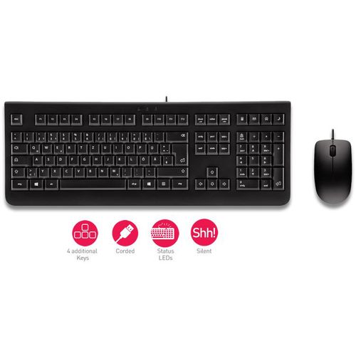 Cherry DC-2000 tastatura+miš, USB, crna slika 2