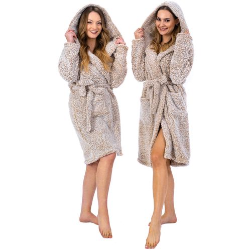 Bathrobe Fluffy beige slika 9