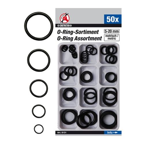 BGS set O-ring brtvi 5-20mm 50 kom Kraftmann  8131 bp23 slika 1