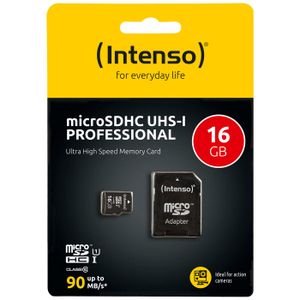 (Intenso) Micro SDHC/SDXC kartica 16GB Class 10, UHS-I +adapter, Pro - MicroSD 16GB Class10 UHS-I Pro