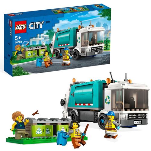 Playset Lego City 60386 Recycling truck Kamion Istovarivač slika 5