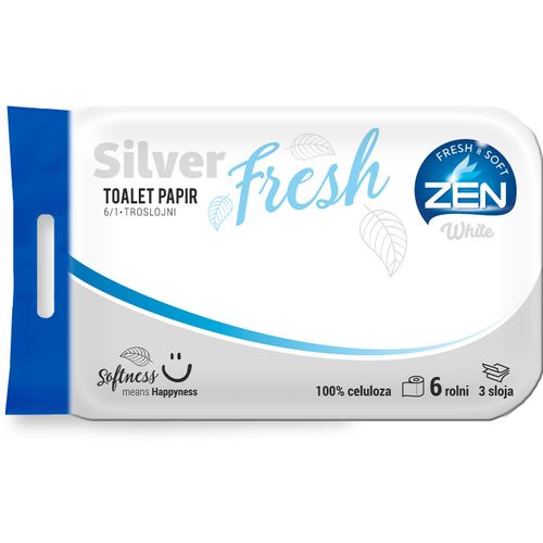 Zen toalet papir 6/1 Silver Fresh 3 sloja slika 1