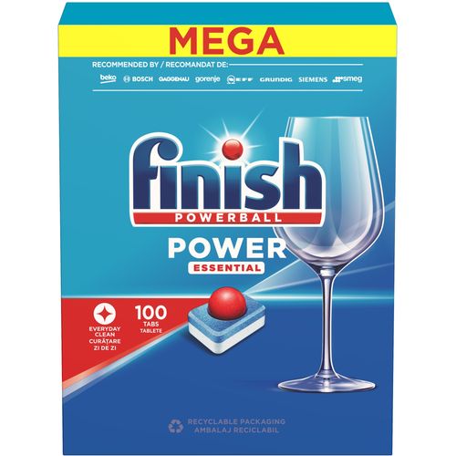 Finish Power Essential tablete za mašinsko pranje suđa 100 kom slika 1