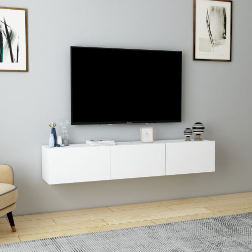 Denby - White White TV Stand slika 1