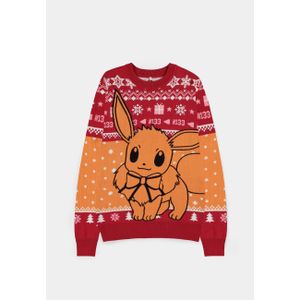 DIFUZED POKEMON - EEVEE CHRISTMAS JUMPER - S