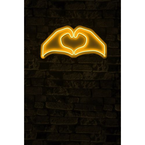 Wallity Ukrasna plastična LED rasvjeta, Sweetheart - Yellow slika 10