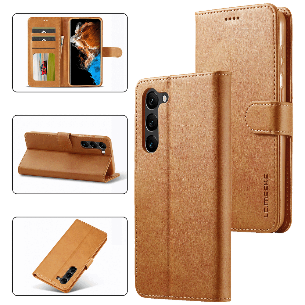NN-Su Preklopna futrola za Samsung S24+, koža, braon - Galaxy S24+ Leather Case(Brown) slika 2