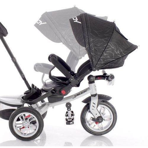 LORELLI SPEEDY AIR 360 ° Tricikl za Djecu s Rotirajućim Sjedalom Ivory/Black (12 - 36 mj/20 kg) slika 9
