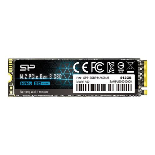 SILICON POWER SSD P34A60 512GB M.2 PCIe SP512GBP34A60M28 slika 1