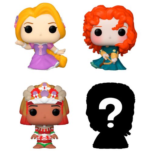 Blister 4 figure Bitty POP Disney Princeza Rapunzel slika 2