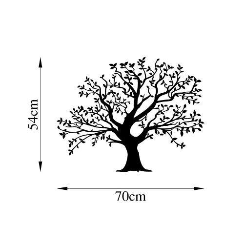 Wallity Metalna zidna dekoracija, Monumental Tree - 515 slika 5