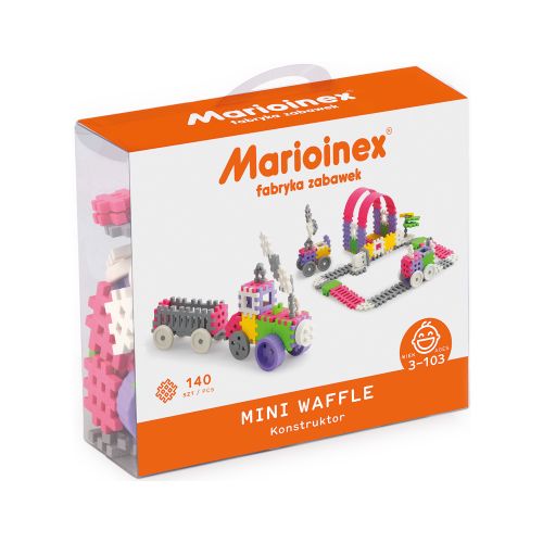 Marioinex set Waffle kockica konstruktor rozi 140kom. slika 1