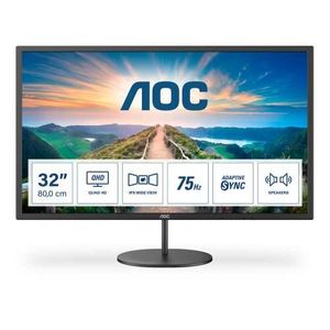 AOC Monitor 31,5" Q32V4 - IPS, QHD, 75Hz, DP, HDMI, Zvučnici