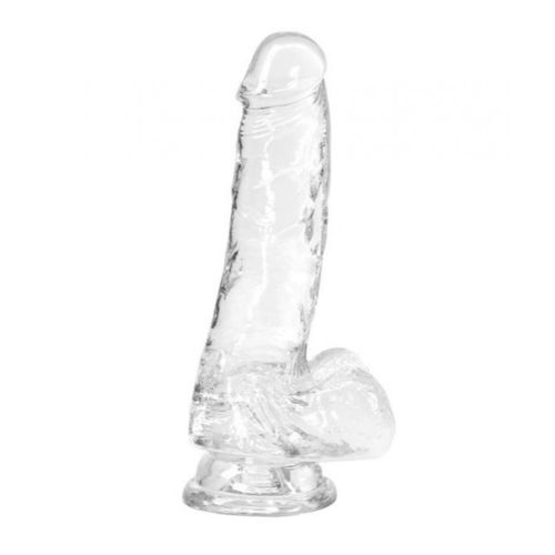 Prozirni dildo, 18 cm slika 2