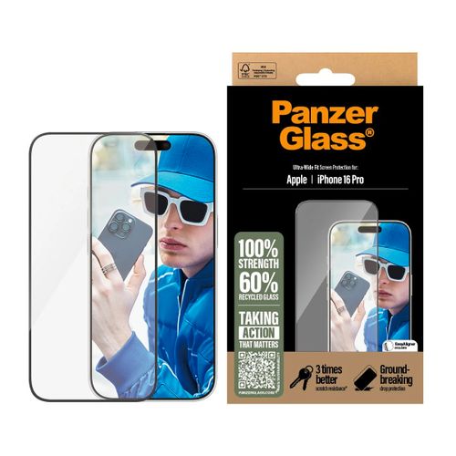 Panzerglass zaštitno staklo za Iphone 16 Pro ultra wide fit slika 1