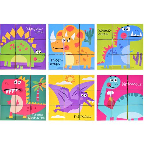 Set puzzle kocki dinosauri 6 slika slika 3