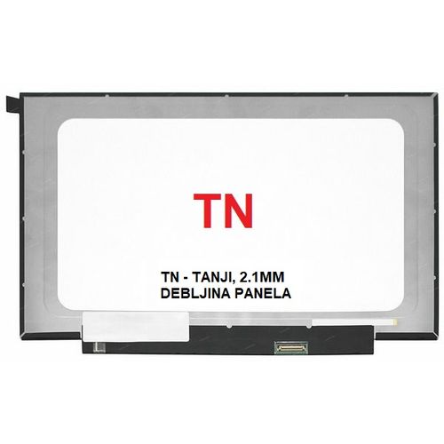LED Ekran za laptop 14 slim 30pin FULL HD IPS kraci bez kacenja TN, pomeren konektor slika 2