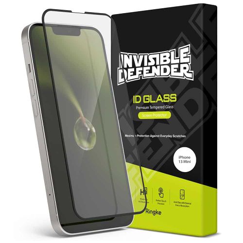 Ringke Invisible Defender ID Full Glass kaljeno staklo puna pokrivenost s okvirom za iPhone 13 mini slika 1