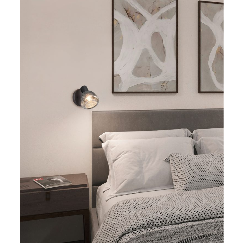 Trio Lightning zidna lampa TARIFA 1, crna slika 2