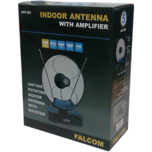 Falcom Antena sobna sa pojačalom, UHF/VHF, crna - ANT-204 slika 2