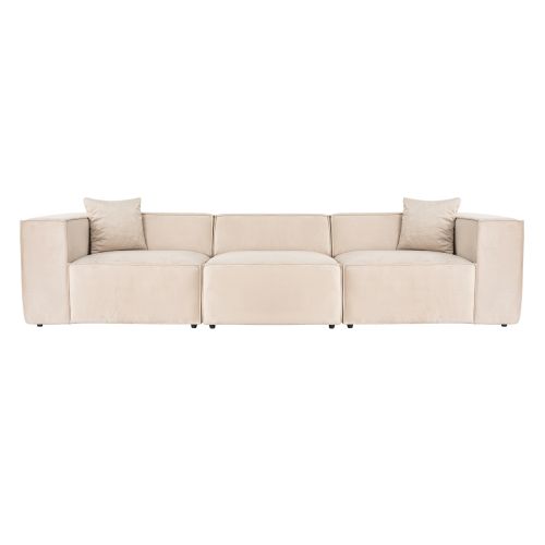 Atelier Del Sofa Trosjed, Lora 3 Seater - Cream slika 3