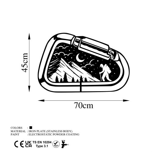 Wallity Metalna zidna dekoracija, Camp Life slika 5