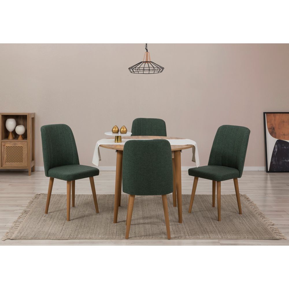 Vina 1070 - Ekstenzibilni Sto i Set Stolica od Atlantske Borovine (5 Komada) slika 1
