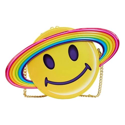 Lisa Frank Yellow Rainbow Ring Saturn Cossbody Bag slika 1