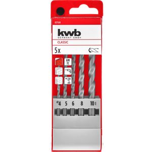 KWB set borera za kamen 4 - 10 mm, 5 kom