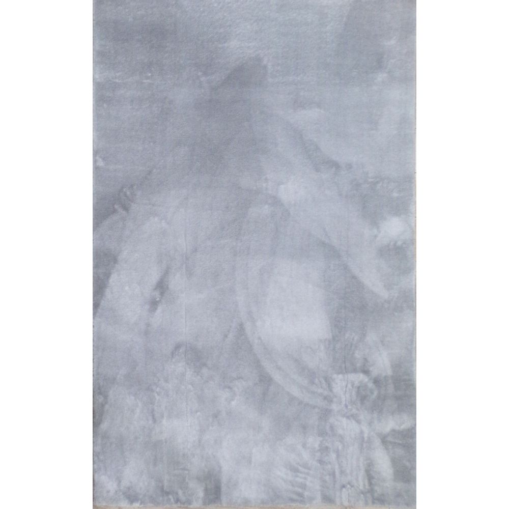 Mekani tanki plišani tepih - svijetlo Sivi (150 x 230 cm) slika 2