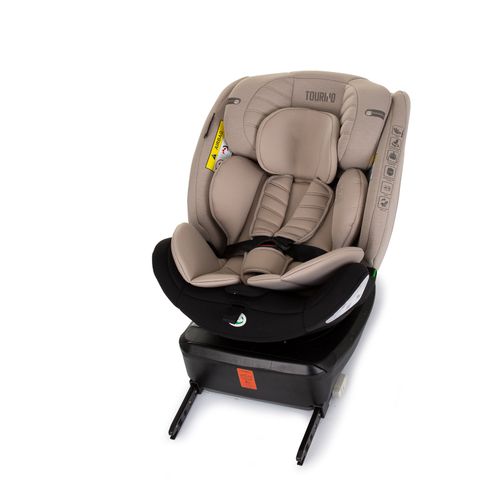 Chipolino autosjedalica I-SIZE 40-150 cm ISOFIX 360 "TOURINO" macadamia slika 7