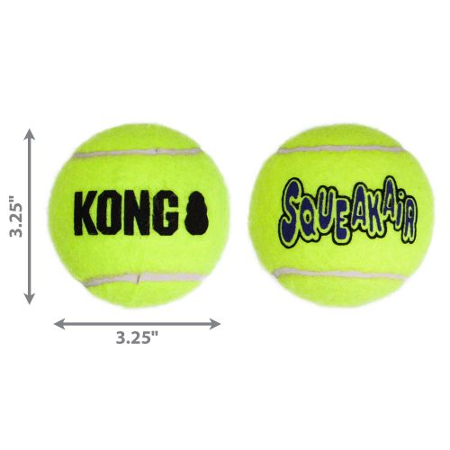 KONG Igračka za psa, SqueakAir Ball Large, zvučna, 7,6 cm, 2 komada slika 4