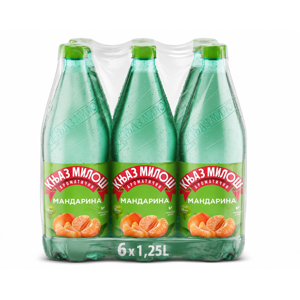 Knjaz Miloš gazirana aromatična narandža 6x1,25l slika 1
