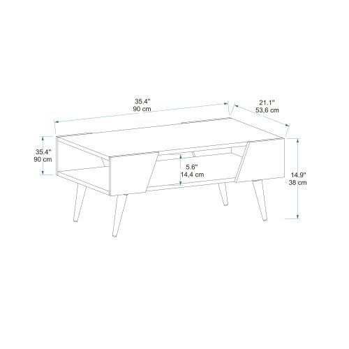 Aren - Beige, Light Walnut Beige
Light Walnut Coffee Table slika 5