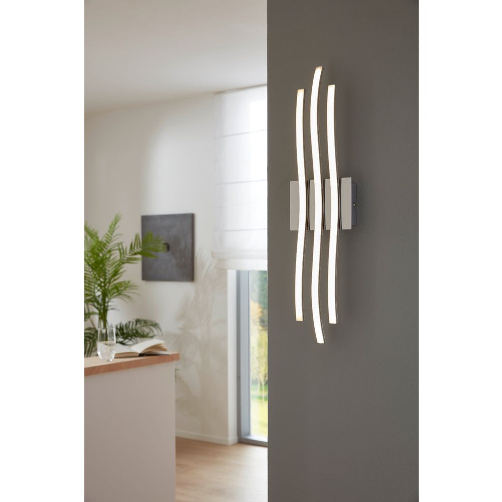Eglo Roncade zidna/stropna LED lampa, 26W, D 650 mm, aluminij/krom bijela slika 9