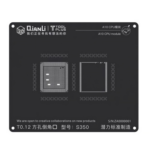 BGA sito Qianli ToolPlus 2D iBlack CPU modul za Iphone 7G A10 S350 slika 1