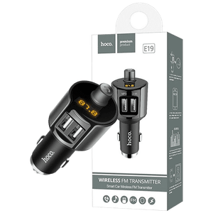 hoco. FM modulator - E19 Smart, BT, FM, Charger