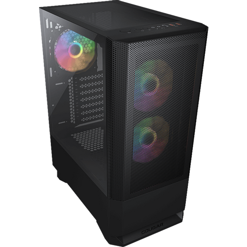 COUGAR | MX430 Mesh RGB Black | PC Case | Mid Tower / Mesh Front Panel / 3 x ARGB Fans / 4mm TG Left Panel slika 2