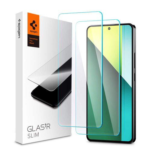 Spigen - Glas.tR Slim (2 kom) za Xiaomi Redmi Note 13 Pro 5G / Poco X6 - prozirni slika 1