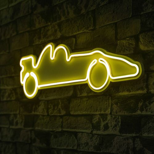 Wallity Ukrasna plastična LED rasvjeta, Formula 1 Race Car - Yellow slika 8