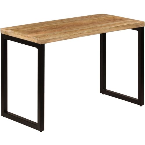 Blagovaonski stol 115 x 55 x 76 cm masivno drvo manga i čelik slika 31