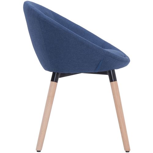 Blagovaonske stolice od tkanine 2 kom plave slika 6