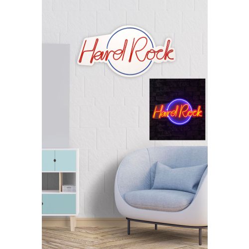 Wallity Hard Rock - Dekorativna LED Rasveta u Plavoj i Crvenoj Boji slika 3