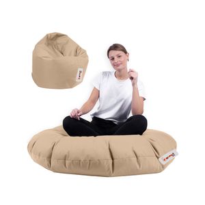 Iyzi 100 Cushion Pouf - Mink Mink Garden Bean Bag