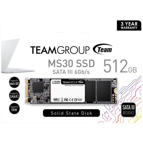 TeamGroup M.2 2280 512GB MS30 NGFF SSD SATA3 530/430MB/s TM8PS7512G0C101 slika 4