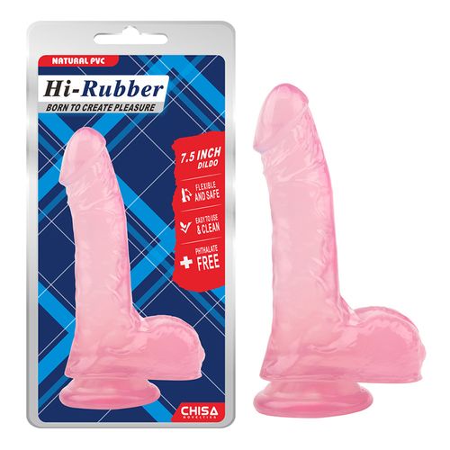 Roze dildo sa testisima 20cm slika 1