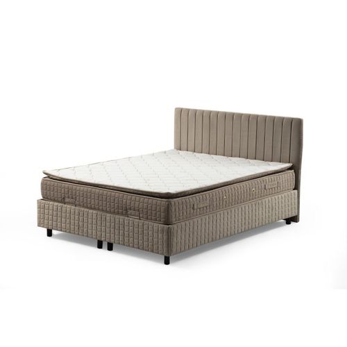 Safir Set 120 x 200 v2 - Brown Brown Single Mattress, Base & Headboard slika 3