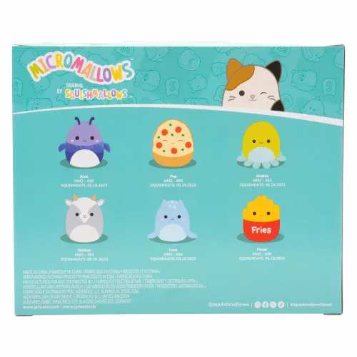 Squishmallows Micromallows 6cm - 6komada (Malcolm, Pep, Lune, Walkers, Orphine, Axel) slika 5